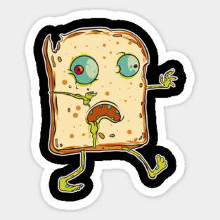Zombie Bread Funny Halloween Character Trick or Treat Gift Magnet
