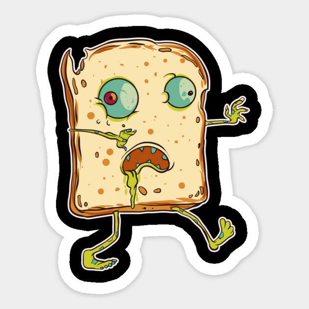 Zombie Bread Funny Halloween Character Trick or Treat Gift Magnet by creative