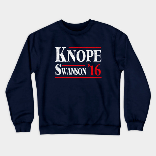 Knope Swanson 2016 Crewneck Sweatshirt by dumbshirts