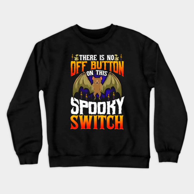Halloween Spooky Bat Switch Funny Crewneck Sweatshirt by creative