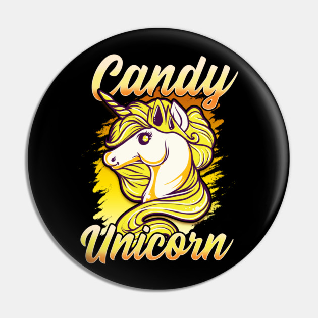 Candy Corn Unicorn Halloween Funny Candy Unicorn Pin by creative
