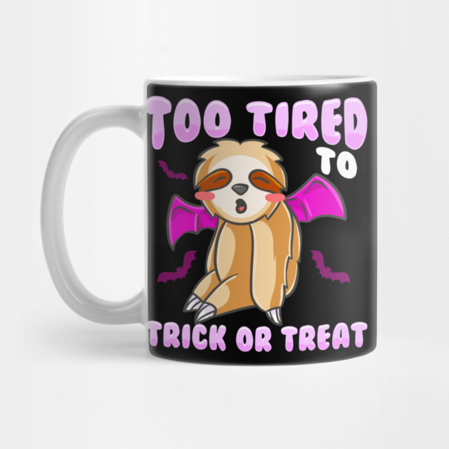 Trick or Treat Sloth Cute Halloween Funny by creative