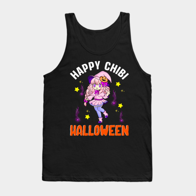 Halloween Chibi Witch Anime Manga Character Gift Tank Top by creative