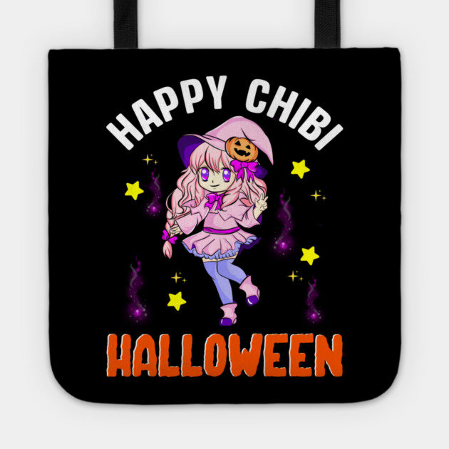 Halloween Chibi Witch Anime Manga Character Gift Tote by creative