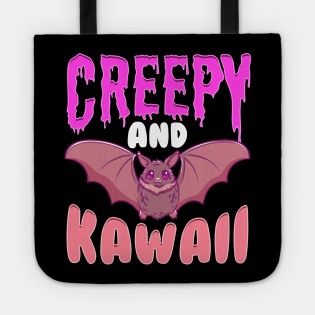 Halloween Creepy and Kawaii Cute Bat Character Gift Tote by creative