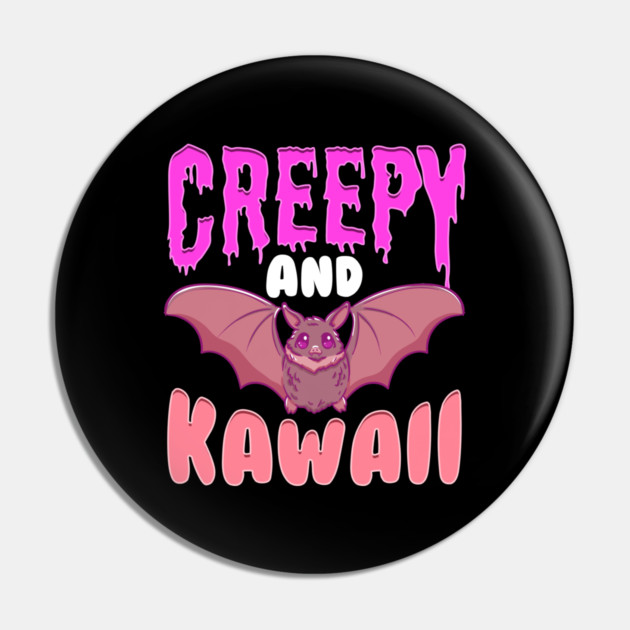 Halloween Creepy and Kawaii Cute Bat Character Gift Pin by creative