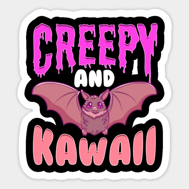 Halloween Creepy and Kawaii Cute Bat Character Gift Magnet by creative