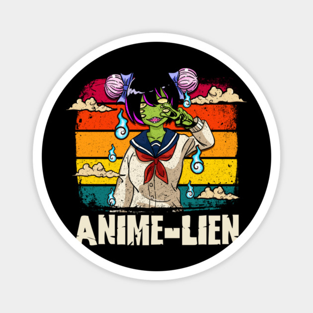 Halloween Cute Anime Alien Cosplay Manga Character Gift Magnet by creative