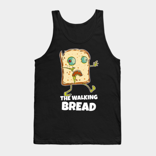 The Walking Bread Funny Halloween Zombie Bread Character Tank Top by creative