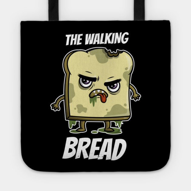 The Walking Bread Funny Halloween Kawaii Zombie Bread Character Tote by creative