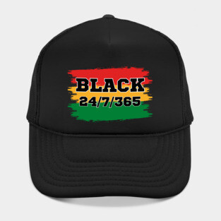Black 24/7/365 Hat