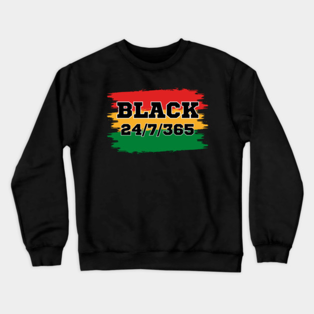 Black 24/7/365 Crewneck Sweatshirt by UrbanLifeApparel