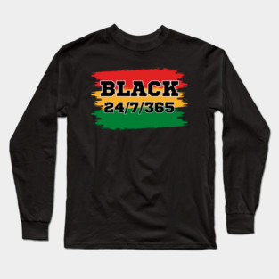 Black 24/7/365 Long Sleeve T-Shirt