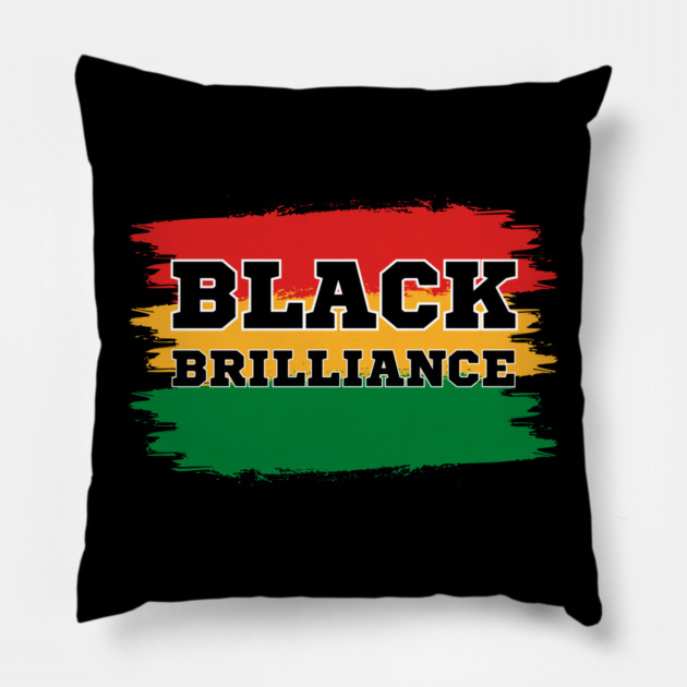 Black Brilliance Pillow by UrbanLifeApparel