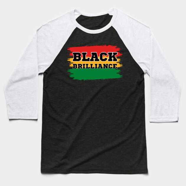 Black Brilliance Baseball T-Shirt by UrbanLifeApparel
