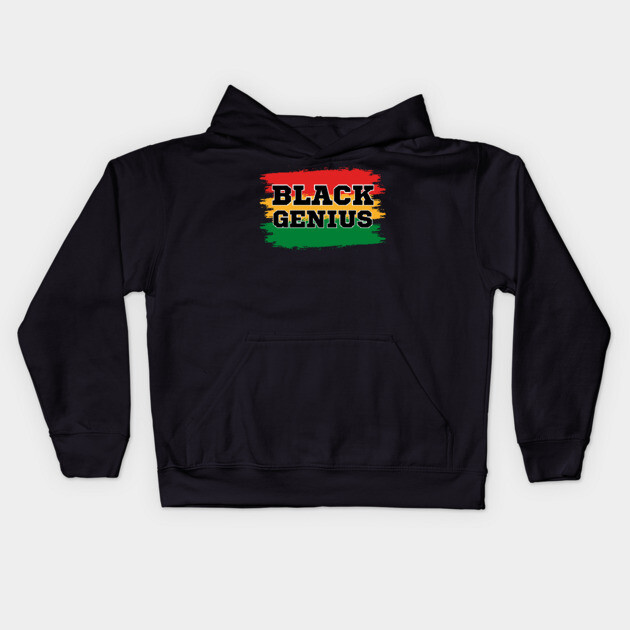 Black Genius Kids Hoodie by UrbanLifeApparel