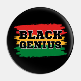 Black Genius Pin