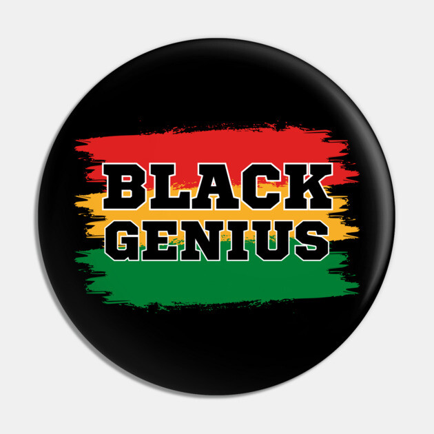 Black Genius Pin by UrbanLifeApparel