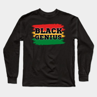 Black Genius Long Sleeve T-Shirt