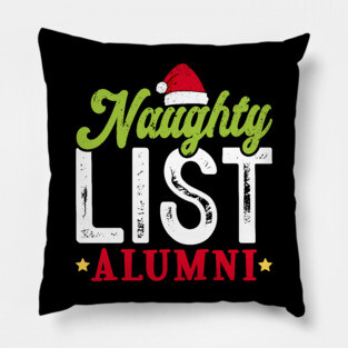 Naughty List Alumni Pillow
