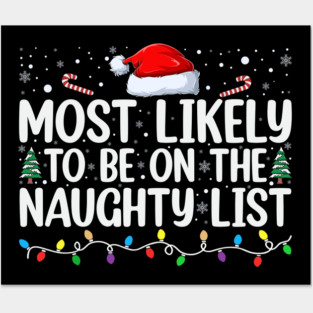 Most likely to be on the naughty list Posters and Art