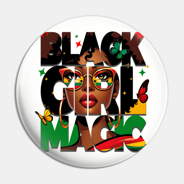 Black Girl Magic Pin by UrbanLifeApparel