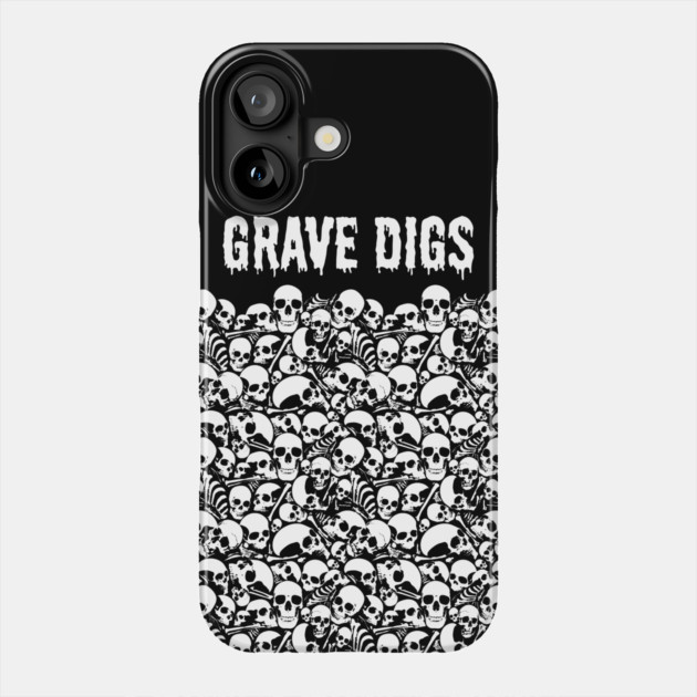 Grave Digs Pile of Skulls Phone Case by Grave Digs