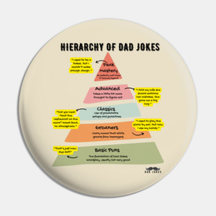 Hierarchy of Dad Jokes Pin