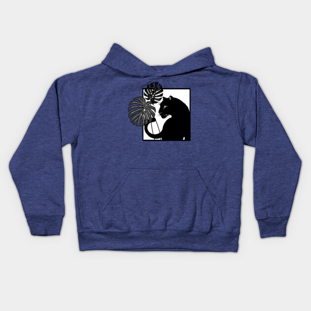 Black Panther Kids Hoodie by DickinsonDesign