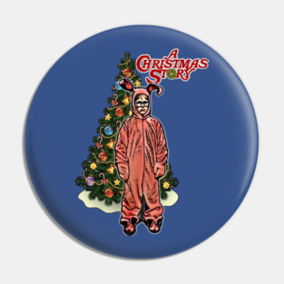 "Pink Nightmare Christmas Story T-Shirt - Classic Holiday Movie Fan Apparel Pin