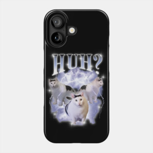 Huh Cat Meme Chunky Ben 90s Bootleg Rap Vintage Graphic Phone Case