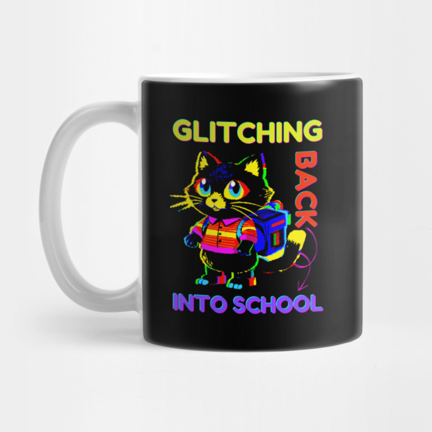 Back To School Glitch Cat by The WYLD Tribe