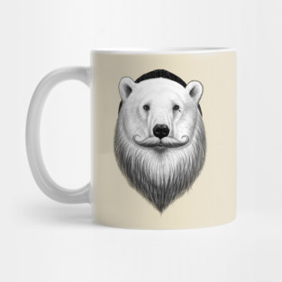 bearded polar bear Mug