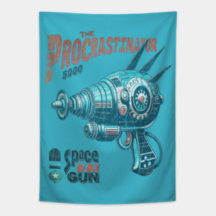 The Procrastinator 5000 RayGun Tapestry