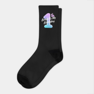 Bruh It's My 1th Birthday Socks