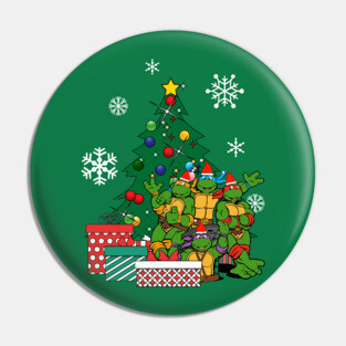 Teenage Mutant Ninja Turtles Around The Christmas Tree Pin