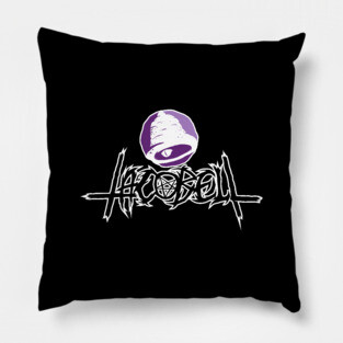 Evil Taco Death Metal Logo Pillow