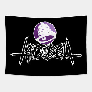 Evil Taco Death Metal Logo Tapestry