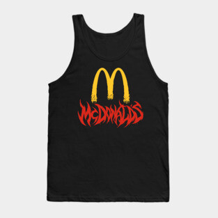 Brutal Burger Death Metal Logo Tank Top
