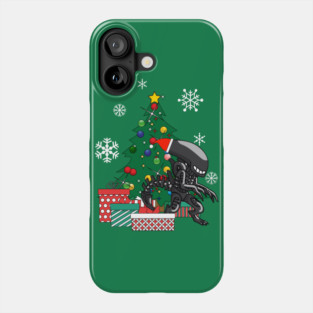 Alien Xenomorph Around The Christmas Tree Phone Case