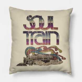 70s  Soul Train Vintage Pillow