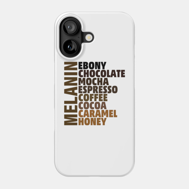 Melanin - shades of beauty Phone Case by UrbanLifeApparel