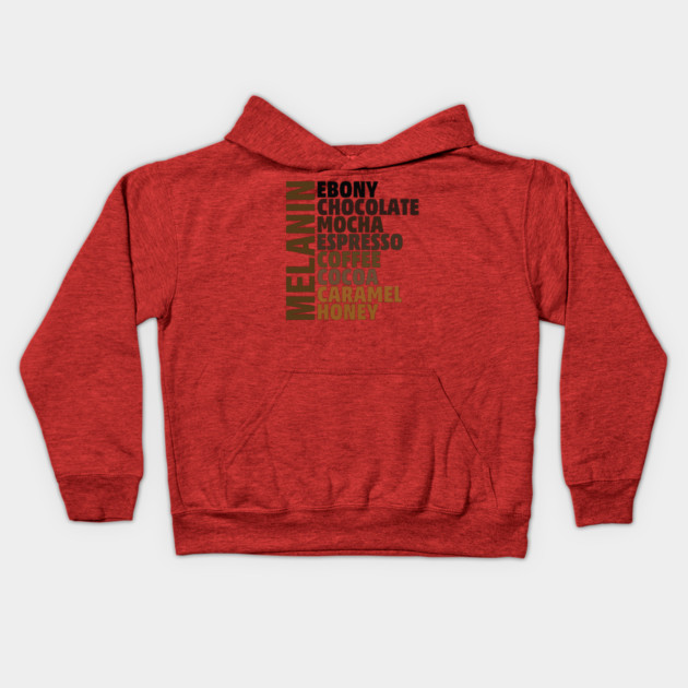 Melanin - shades of beauty Kids Hoodie by UrbanLifeApparel