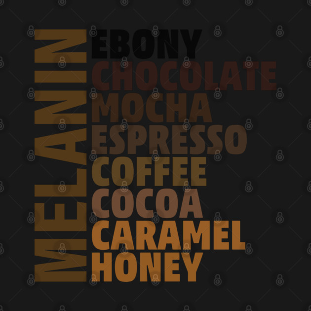 Melanin - shades of beauty by UrbanLifeApparel