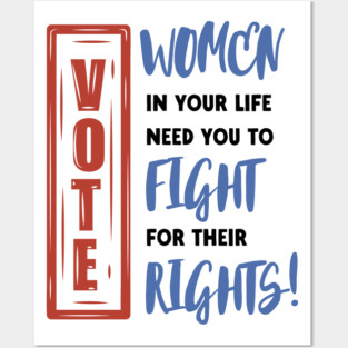 VOTE for Women's Rights Posters and Art
