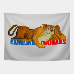Original Carolina Cougars Basketball Tapestry