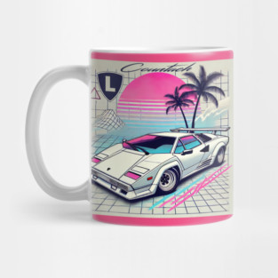 White Countach Mug