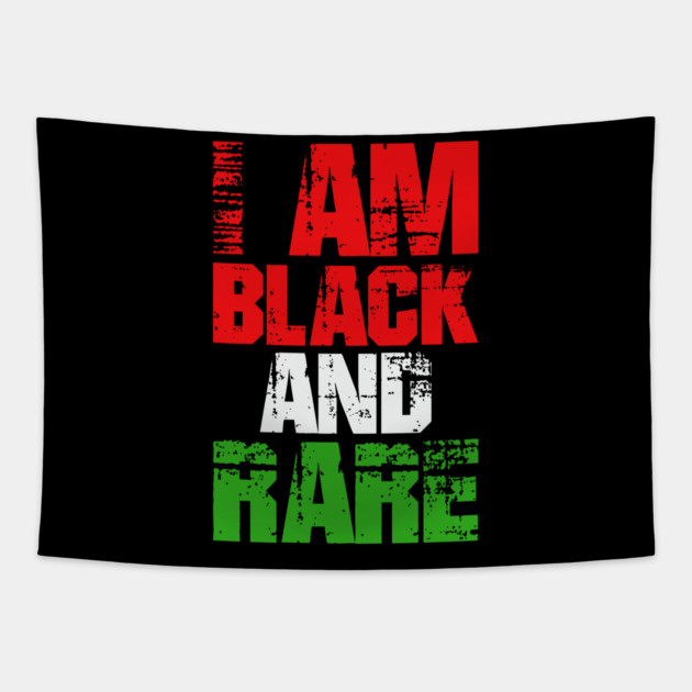 I AM BLACK AND RARE Tapestry by UrbanLifeApparel