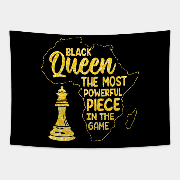 Black Queen, The most powerful piece in the game Tapestry by UrbanLifeApparel