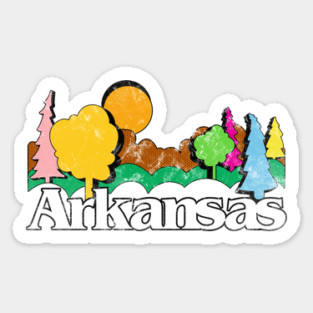 Arkansas Vintage View Magnet